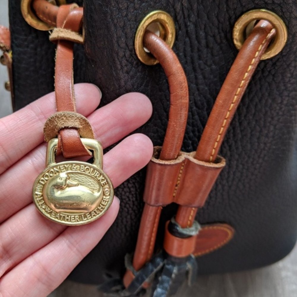 Dooney & Bourke AWL Vintage Leather Bucket Bag - Picture 3 of 8